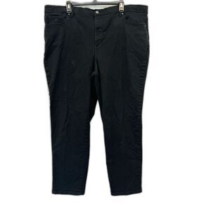 Gloria Vanderbilt Amanda Jeans Cotton Spandex Tailored Waist Women sz 24W Black